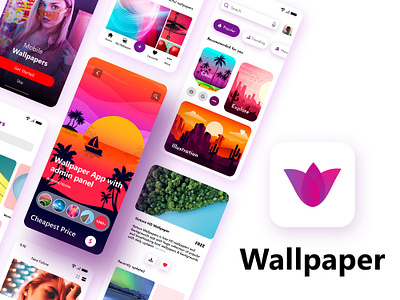 Live Wallpaper App for iOS and Android. app design apple applicaiton application application design application ui design uidesign uiux ux design wallpaper wallpaper app wallpaper app design wallpaper application wallpaper ui