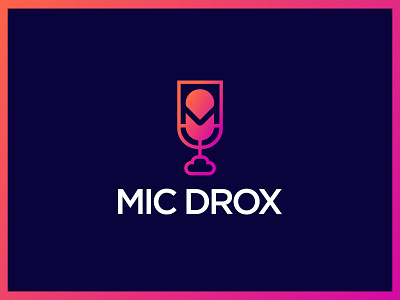 Mic Drox | Podcast Logo | Stream | Podcast | Stream logo | Logo brand brand identity branding design graphic design logo logo design logodesign logos mic microphone podcast podcast art podcast artwork podcast logo radio sound stream stream logo streaming