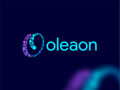 Technological logo - Oleaon abstract branding data flat logo identity isometric lettermark linework logo mark modern oleaon logo simple software symbol tech tech logo technology