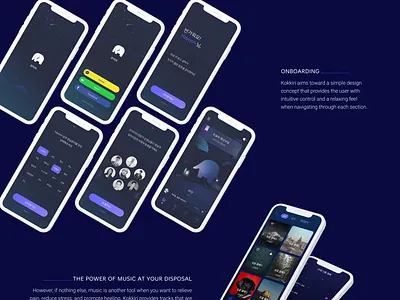 Kokkiri - Your All In One Meditation & Relaxation App app art branding clean design graphic design illustration logo savvycom ui ux vector