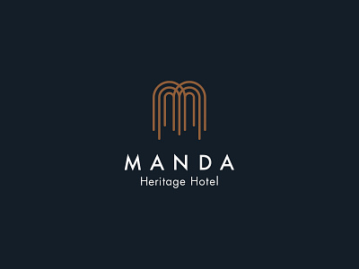 Manda Heritage Hotel brand design hotel identity design logo