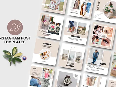 Instagram template social media post