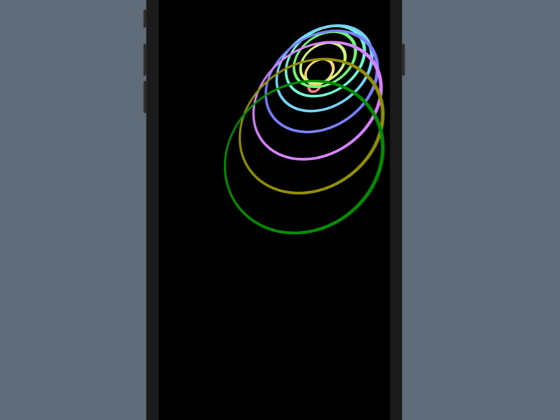 How to animate concentric circles into a circular coil spring i animated gif concentric circles animation learn swiftui animation swiftui animation