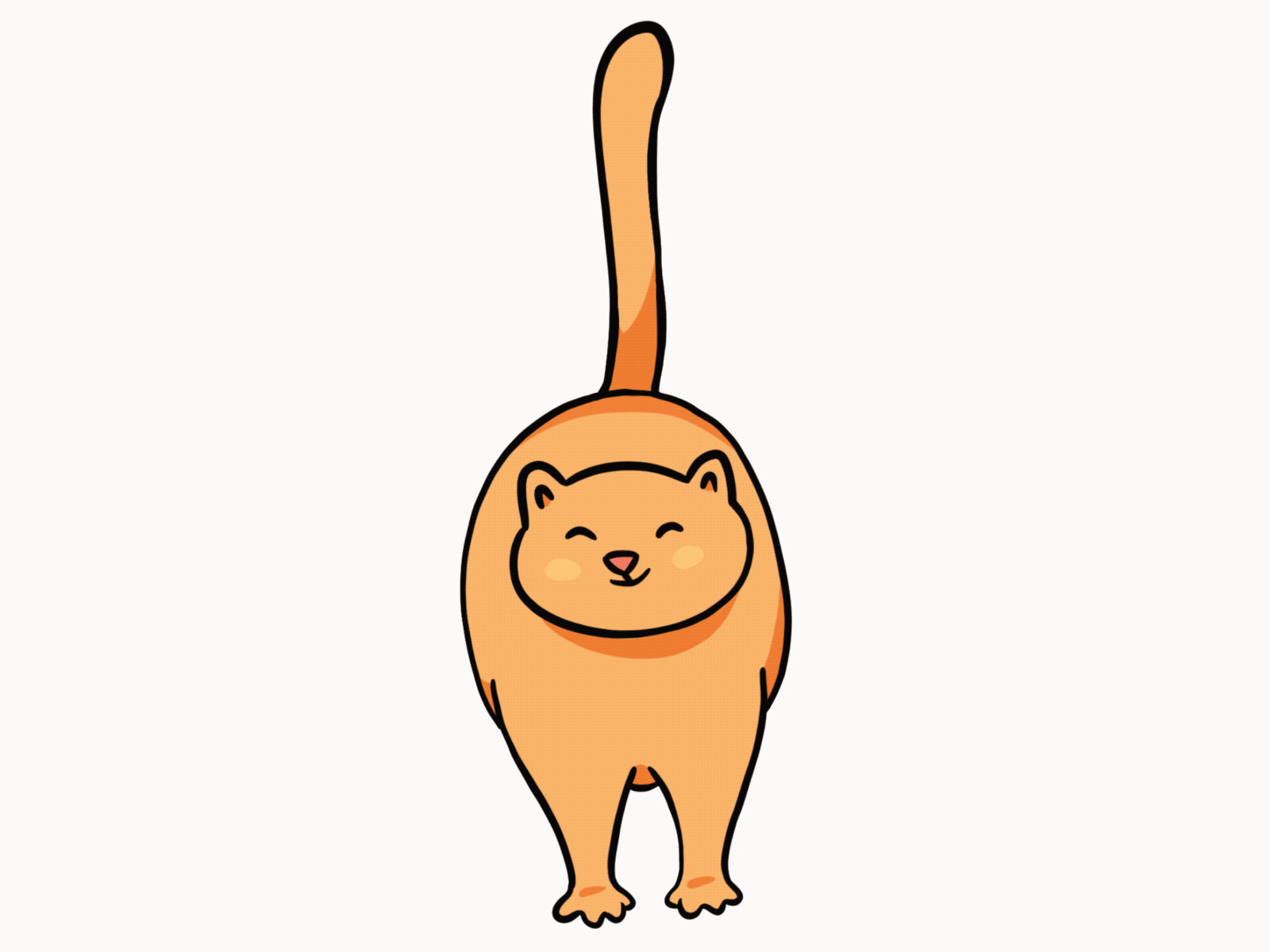 Purr purr purr animation animator cartoon cat chubby cute gif kitten kitty purr tap