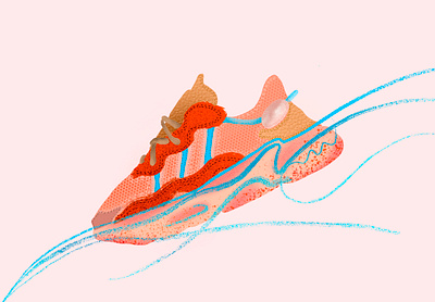 Adidas Ozweego Illustration adidas adidas originals adidassneaker illustration ipad procreate procreateapp sneaker art sneaker illustration sneakerhead sneakers