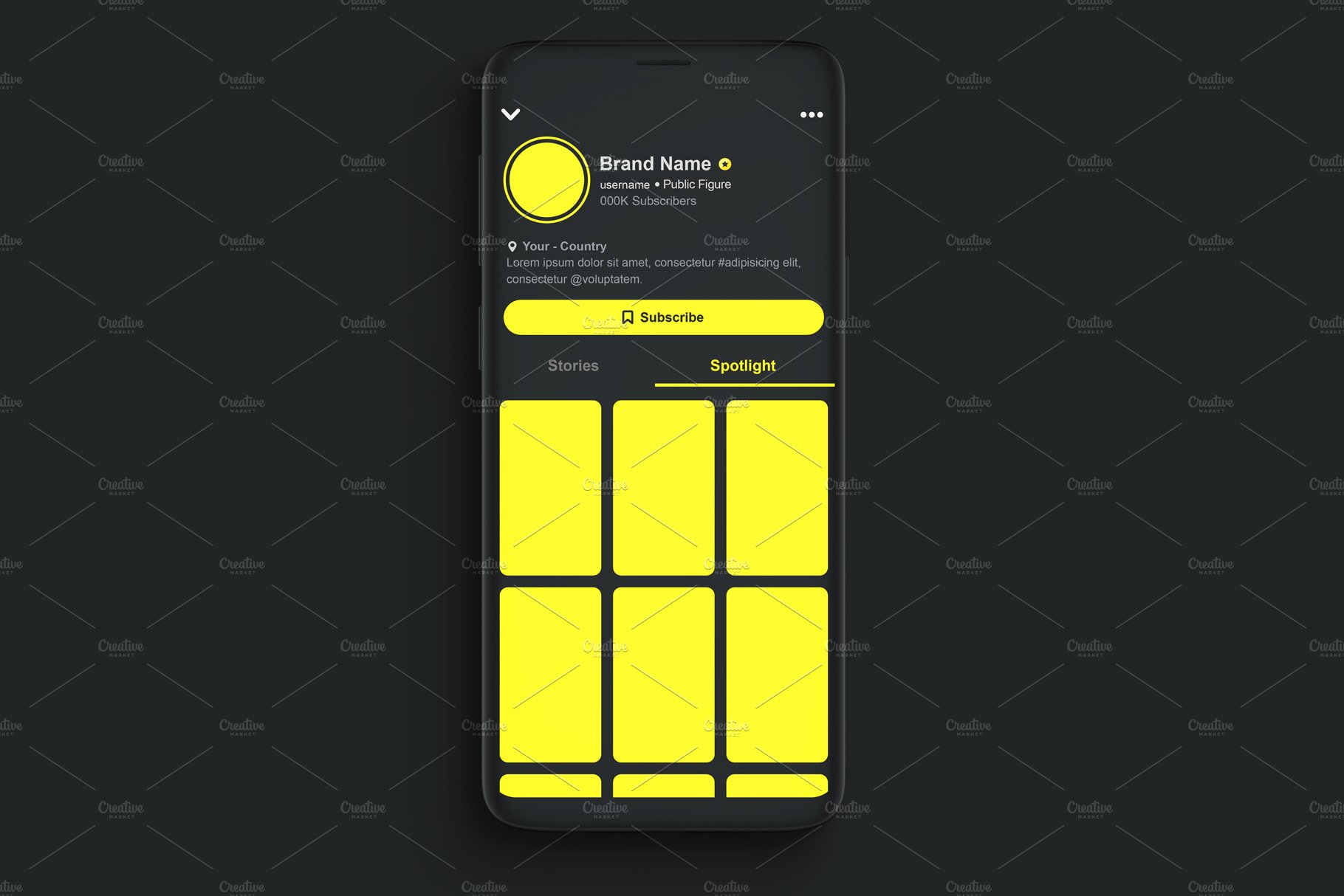 Snapchat Template Mockup PSD by Dilshod Sobirov on Dribbble