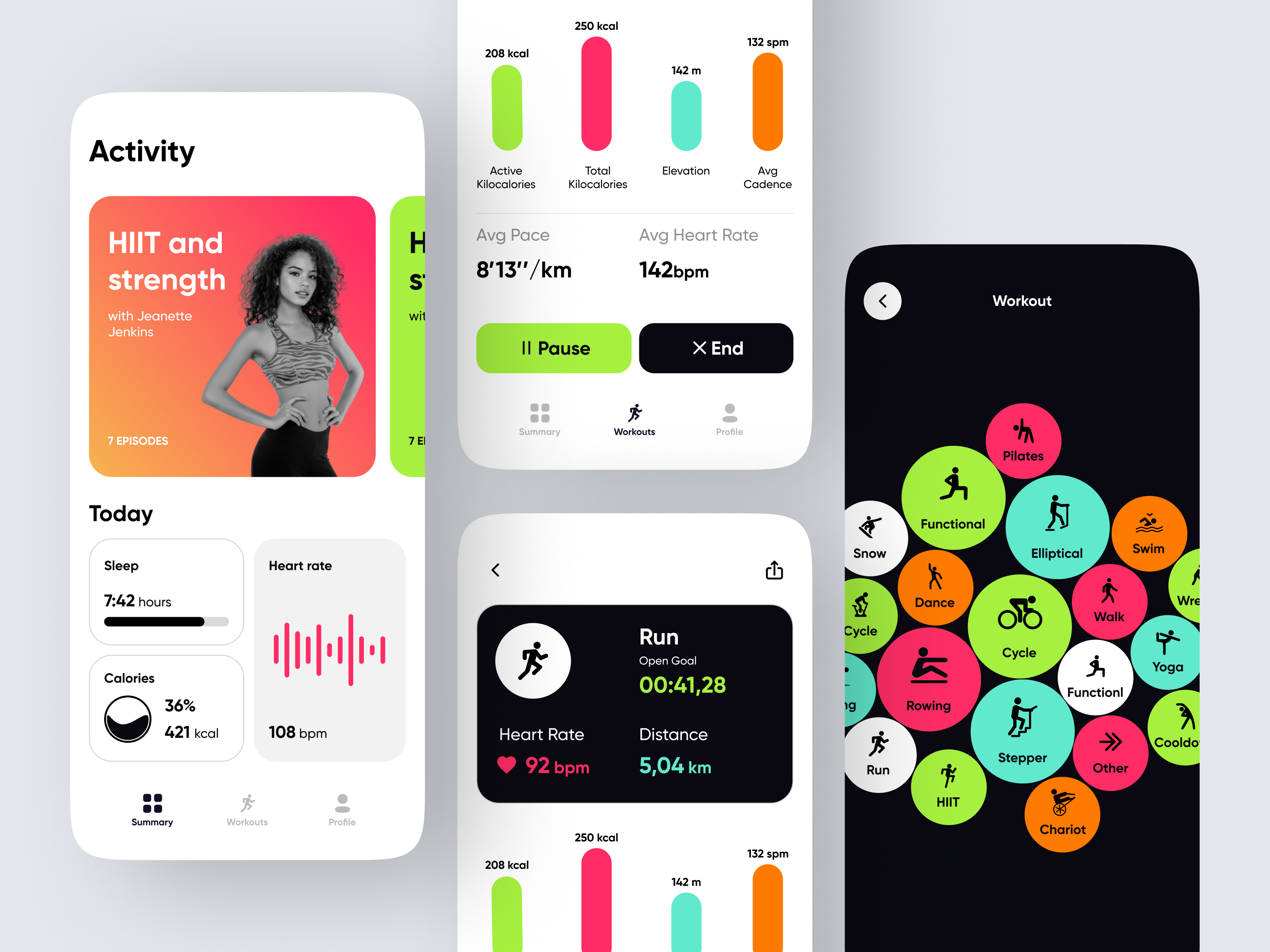 Fitness App by Kristina Spiridonova for Purrweb UI/UX Agency on Dribbble