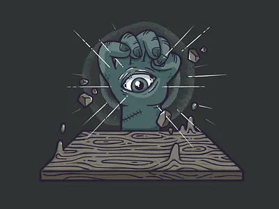 "Onboarding" board communication dark dead design design process eye hands learning lights magic onboard onboarding stone zombie