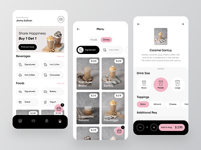 Coffee Delivery App Design app cafe card coffee coffee app coffee shop delivery delivery app food food drink food and drink food app food app ui food delivery food delivery app mobile mobile app order restaurant app shopping