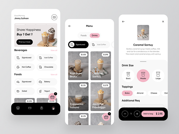 Coffee Delivery App Design by Happy Tri Milliarta for Odama on Dribbble