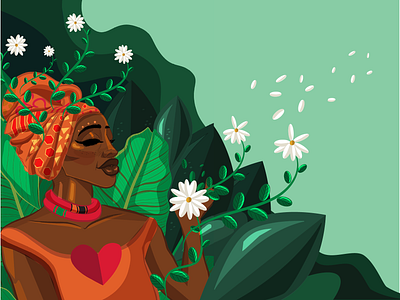 Flourishing art design digital art digital illustration digitaldrawing female illustration illustration art illustrator nature vector wacom intuos