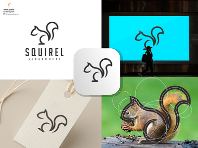 Squirel Line Logo branding corporate branding design illustration logo logodesign typography vector