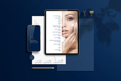 Glamour care Clinics branding branding identity design ebook design glamourcareclinics logo logodesign stationery design