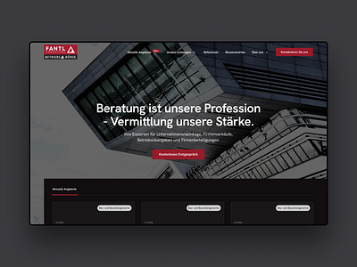 Fantl Consulting branding clean design figma figma design fintech typography ui uiux ux webdesign website