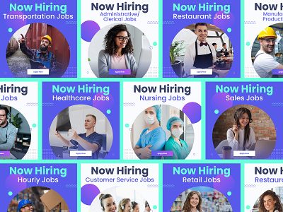 Now Hiring Facebook Ads ad design ads advert banner ads careers circles circular design digital ads facebook ad facebook ads facebook advertising figma fun gradient graphic design hiring social media ad