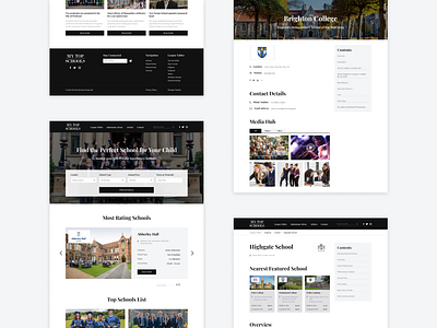 My Top Schools Website child children collage contact design education find main main page perfect project rating school schools ui uidesign webdesign website website design