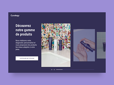 Daily UI - Image Slider curology dailyui dailyui072 desktop ecommerce imageslider skincare uidesign uxdesign