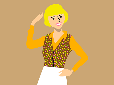 Annie Cordy Vector Portrait flatdesign illustration illustrator people portrait vector