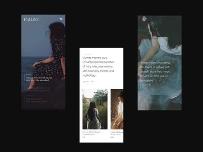 Fashion Brand Website mobile branding fashion brand fashion shop mobile shop design ui ux web design