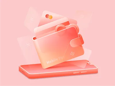 mobile pay app art branding design icon illustration illustrator logo ui
