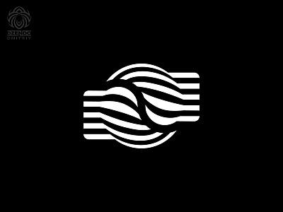 Abstract yin yang symbol abstraction branding design lines logo yin yang