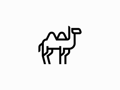 Minimalist Camel Logo abstract animal branding camel desert design emblem geometric icon identity illustration lines logo mark minimalist symbol tourism travel vector