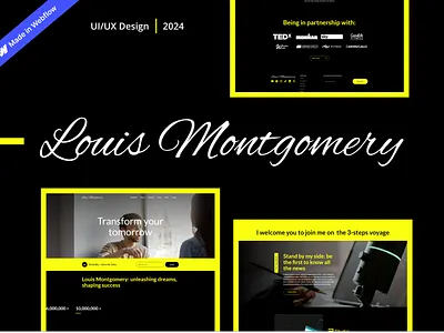 WebFlow Website | Personal Brand & Business branding design figma low code marketing personal brand ui uxui web design web development webflow website