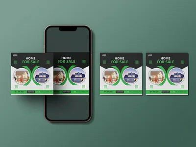 Real estate Promotion Social Post Template banner facebook cover facebook post facebook story graphic design house sale post instagram ads instagram post instagram story product product design sale post