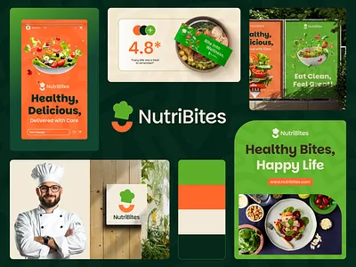 Nutribites – Food Brand Identity Design brand design brand identity branding design food health healthy food logo logotype nutribites nutritions organic food