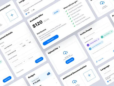 Cards - UI Design (Light & Dark Mode) cards figma ui design ux design