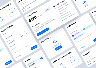 Cards - UI Design (Light & Dark Mode) cards figma ui design ux design