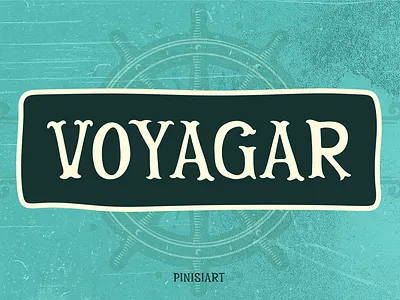 VOYAGAR branding children classic display font font gaming movie navy seal poster retro serif youtube