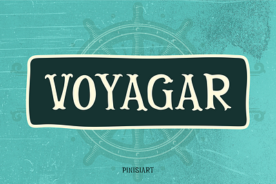 VOYAGAR branding children classic display font font gaming movie navy seal poster retro serif youtube