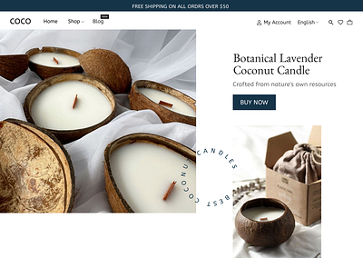 Candle store website ecommerce online store ui ux webdesign website