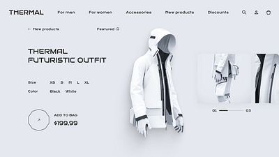 Sportswear store website | e-commerce online store sport webdesign website