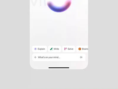 AI chat interaction ai android app artificial intelligence attach chat clean ios message minimal saas select ui upload web white