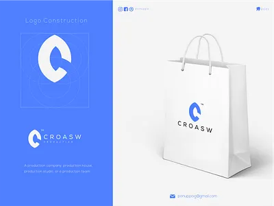 Croasw awesome logo brand design branding design letter lettermark logo logodesign logomaker logotype luxury logo modern logo monogram logo ponuppo