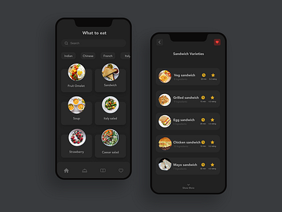 Recipe #Dailyui app branding dailyui dark ui design flat food illustration paviart rating recipe ui ux web website