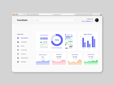 Analytics Dashboard analytics chart dailyui dailyui018 dailyui18 dashboard