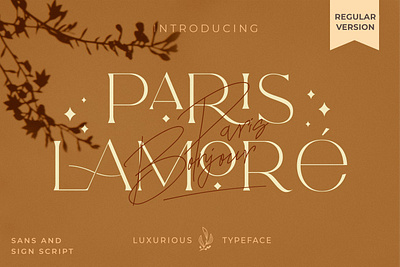 The Lamore Sans & Script Typeface advertising branding classy display display fonts elegant fashion font fonts lettering logo magazine minimalist modern sans serif serif type design typeface typography unique