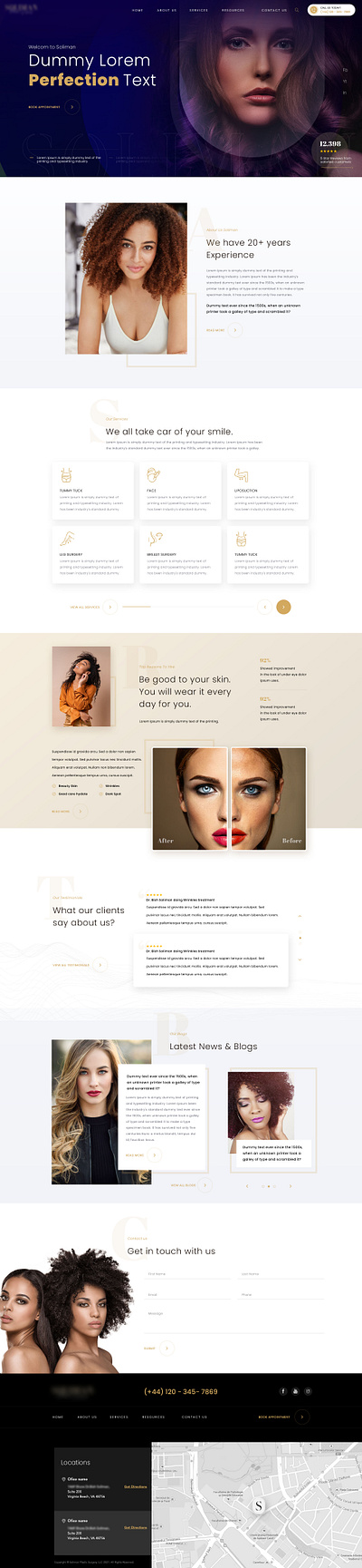 home v02 design doctor doctor website graphic graphic design landing page lawyer plastic surgery website