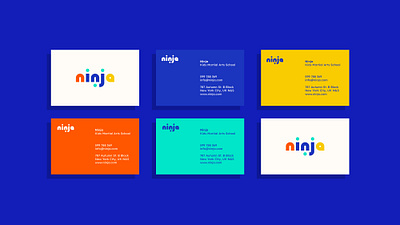 NINJA branding fun fun branding graphic design illustration kids logo logo design martial art minimal modern logo ninja school