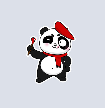 Panda_1 2d character character design design illustration vector дизайн иллюстрация характер