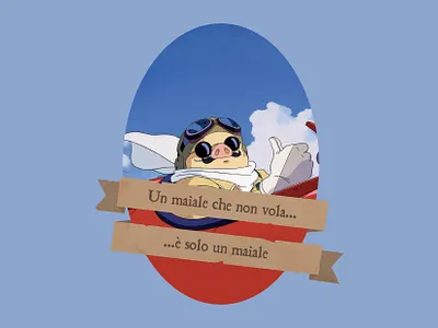 Porco Rosso illusrator miyazaki photoshop porcorosso studio ghibli