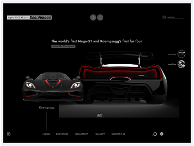 its super cars dealers | Web Design | Dark Theme darktheme supercars uidesign webdesign