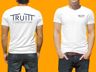 Truitt Construction T-Shirt branding design logo mockup