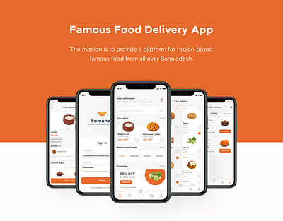 Food Delivery Mobile App android app design application ui information architecture ios app design mobile app design mobile app ui ui user experience ux