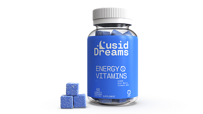 3d modeling & visualization of Lucid Dreams Vitamins 3d 3d art 3d modeling 3d rendering 3d visualization art bottle branding composition compositions design graphic design illustration modeling product design product rendering product visualization render scene website
