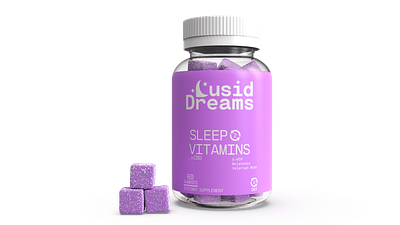 3d modeling & visualization of Lucid Dreams Vitamins 3d art 3d design 3d modeling 3d rendering 3d visualization branding composition design graphic design illustration keyshot maya product design product rendering product visualization scene vitamins web website