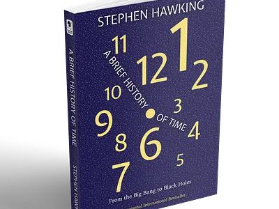 A Brief History of Time book cover competition book book cover book cover design design mockup packaging typography